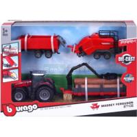 Preview Massey Ferguson 8740S Tractor with 3 Trailers