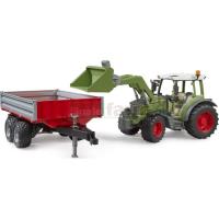 Preview Fendt Vario 211 Tractor with Frontloader and Tipping Trailer