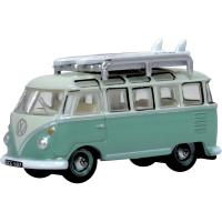 VW T1 Samba Bus - Turquoise Blue / White